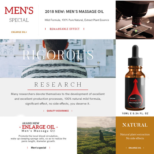 10ml Men Dig Penis Enlargement Oil for Men Quick Erection Massage Dick Enlarge Oils