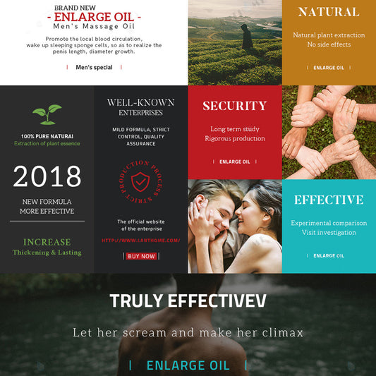 10ml Men Dig Penis Enlargement Oil for Men Quick Erection Massage Dick Enlarge Oils